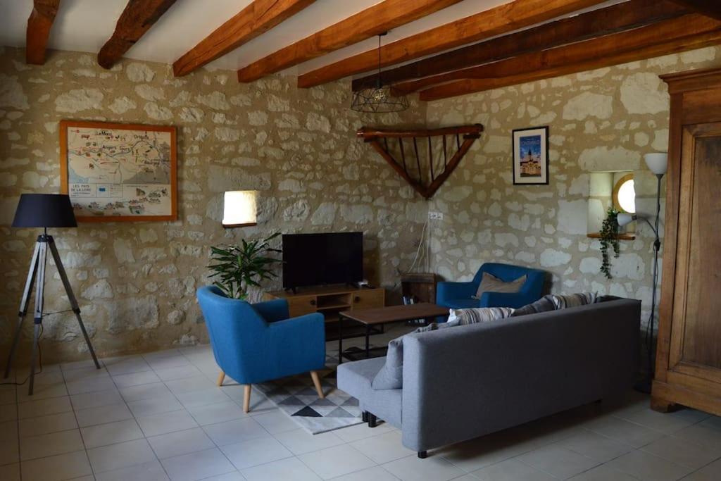 Villa La Grange De L'Olive Chinon Esterno foto